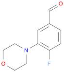 Benzaldehyde, 4-fluoro-3-(4-morpholinyl)-