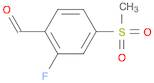 Benzaldehyde, 2-fluoro-4-(methylsulfonyl)-