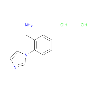 Benzenemethanamine, 2-(1H-imidazol-1-yl)-, hydrochloride (1:2)