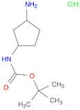 Carbamic acid, N-(3-aminocyclopentyl)-, 1,1-dimethylethyl ester, hydrochloride (1:1)