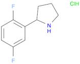 Pyrrolidine, 2-(2,5-difluorophenyl)-, hydrochloride (1:1)