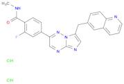 Benzamide, 2-fluoro-N-methyl-4-[7-(6-quinolinylmethyl)imidazo[1,2-b][1,2,4]triazin-2-yl]-, hydro...