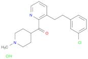 Methanone, [3-[2-(3-chlorophenyl)ethyl]-2-pyridinyl](1-methyl-4-piperidinyl)-, hydrochloride (1:1)