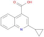 4-Quinolinecarboxylic acid, 2-cyclopropyl-