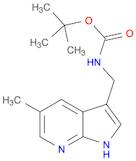 Carbamic acid, N-[(5-methyl-1H-pyrrolo[2,3-b]pyridin-3-yl)methyl]-, 1,1-dimethylethyl ester