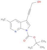 1H-Pyrrolo[2,3-b]pyridine-1-carboxylic acid, 3-(3-hydroxy-1-propyn-1-yl)-5-methyl-, 1,1-dimethylet…