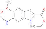 1H-Indole-2-carboxylic acid, 6-(formylamino)-5-methoxy-, ethyl ester