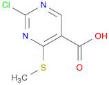 5-Pyrimidinecarboxylic acid, 2-chloro-4-(methylthio)-