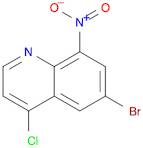 Quinoline, 6-bromo-4-chloro-8-nitro-