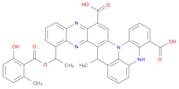 6H,10H-Pyrido[3,2-a:5,6,1-d'e']diphenazine-11,17-dicarboxylic acid, 4-[1-[(2-hydroxy-6-methylben...