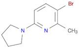 Pyridine, 3-bromo-2-methyl-6-(1-pyrrolidinyl)-