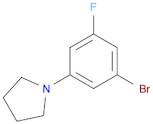 Pyrrolidine, 1-(3-bromo-5-fluorophenyl)-