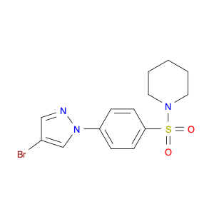 Piperidine, 1-[[4-(4-bromo-1H-pyrazol-1-yl)phenyl]sulfonyl]-