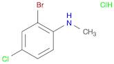 Benzenamine, 2-bromo-4-chloro-N-methyl-, hydrochloride (1:1)