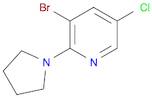 Pyridine, 3-bromo-5-chloro-2-(1-pyrrolidinyl)-