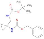 Carbamic acid, N-[1-[[[(1,1-dimethylethoxy)carbonyl]amino]methyl]cyclopropyl]-, phenylmethyl ester