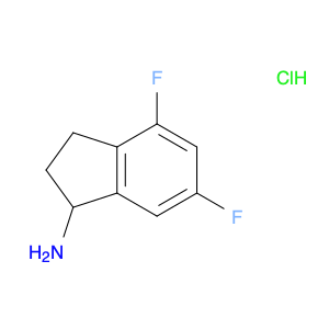 1H-Inden-1-amine, 4,6-difluoro-2,3-dihydro-, hydrochloride (1:1)