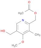 2,5-Pyridinedimethanol, 4-methoxy-3-methyl-, 2-acetate