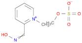 Pyridinium, 2-[(hydroxyimino)methyl]-1-methyl-, methyl sulfate (1:1)