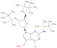 7H-Pyrrolo[2,3-d]pyrimidine-5-methanol, 4-chloro-7-[2-deoxy-3,5-bis-O-[(1,1-dimethylethyl)dimethyl…