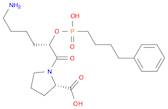 L-Proline, 1-[(2S)-6-amino-2-[[hydroxy(4-phenylbutyl)phosphinyl]oxy]-1-oxohexyl]-