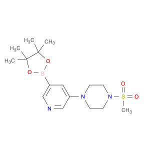 Piperazine, 1-(methylsulfonyl)-4-[5-(4,4,5,5-tetramethyl-1,3,2-dioxaborolan-2-yl)-3-pyridinyl]-