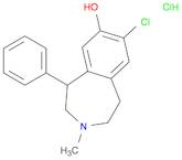 1H-3-Benzazepin-7-ol, 8-chloro-2,3,4,5-tetrahydro-3-methyl-5-phenyl-, hydrochloride (1:1), (5R)-