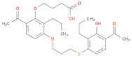 Butanoic acid, 4-[6-acetyl-3-[3-[(4-acetyl-3-hydroxy-2-propylphenyl)thio]propoxy]-2-propylphenoxy]-