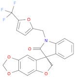 Spiro[furo[2,3-f]-1,3-benzodioxole-7(6H),3'-[3H]indol]-2'(1'H)-one, 1'-[[5-(trifluoromethyl)-2-fur…