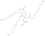 1,2,3-Propanetricarboxylic acid, 2-(acetyloxy)-, 1,2,3-trioctyl ester