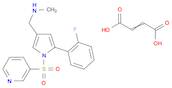 1H-Pyrrole-3-methanamine, 5-(2-fluorophenyl)-N-methyl-1-(3-pyridinylsulfonyl)-, 2-butenedioate (1:…