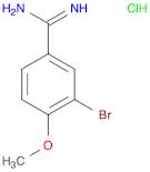 Benzenecarboximidamide, 3-bromo-4-methoxy-, hydrochloride (1:1)