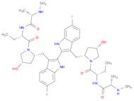 Propanamide, N,N'-[(6,6'-difluoro[2,2'-bi-1H-indole]-3,3'-diyl)bis[methylene[(2R,4S)-4-hydroxy-2,1…