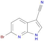 1H-Pyrrolo[2,3-b]pyridine-3-carbonitrile, 6-bromo-