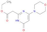 2-Pyrimidineacetic acid, 1,6-dihydro-4-(4-morpholinyl)-6-oxo-, ethyl ester