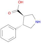 3-Pyrrolidinecarboxylic acid, 4-phenyl-, (3R,4S)-