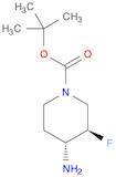 1-Piperidinecarboxylic acid, 4-amino-3-fluoro-, 1,1-dimethylethyl ester, (3R,4R)-