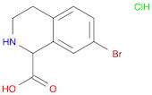 1-Isoquinolinecarboxylic acid, 7-bromo-1,2,3,4-tetrahydro-, hydrochloride (1:1)