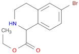 1-Isoquinolinecarboxylic acid, 6-bromo-1,2,3,4-tetrahydro-, ethyl ester