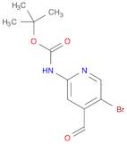 Carbamic acid, N-(5-bromo-4-formyl-2-pyridinyl)-, 1,1-dimethylethyl ester