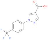 1H-Pyrazole-4-carboxylic acid, 1-[4-(trifluoromethyl)phenyl]-