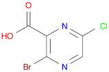 2-Pyrazinecarboxylic acid, 3-bromo-6-chloro-