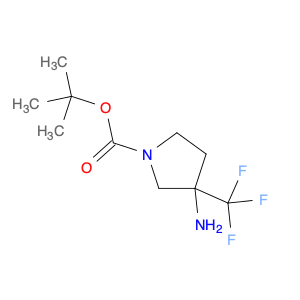 1-Pyrrolidinecarboxylic acid, 3-amino-3-(trifluoromethyl)-, 1,1-dimethylethyl ester