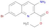 2-Quinolinecarboxylic acid, 3-amino-7-bromo-, ethyl ester