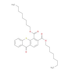 9H-Thioxanthene-3,4-dicarboxylic acid, 9-oxo-, 3,4-dioctyl ester