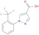 1H-Pyrazole-4-carboxylic acid, 1-[2-(trifluoromethyl)phenyl]-