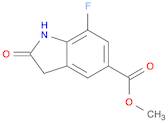 1H-Indole-5-carboxylic acid, 7-fluoro-2,3-dihydro-2-oxo-, methyl ester