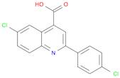 4-Quinolinecarboxylic acid, 6-chloro-2-(4-chlorophenyl)-