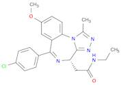 4H-[1,2,4]Triazolo[4,3-a][1,4]benzodiazepine-4-acetamide, 6-(4-chlorophenyl)-N-ethyl-8-methoxy-1-m…