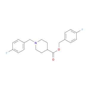 4-Piperidinecarboxylic acid, 1-[(4-fluorophenyl)methyl]-, (4-fluorophenyl)methyl ester